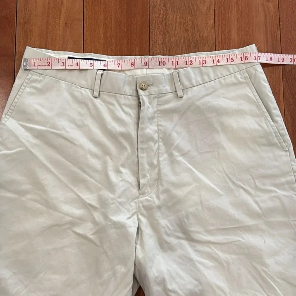 Polo Golf Ralph Lauren Men's Tan Flat Front Shorts size‎ 35 - Picture 8 of 9